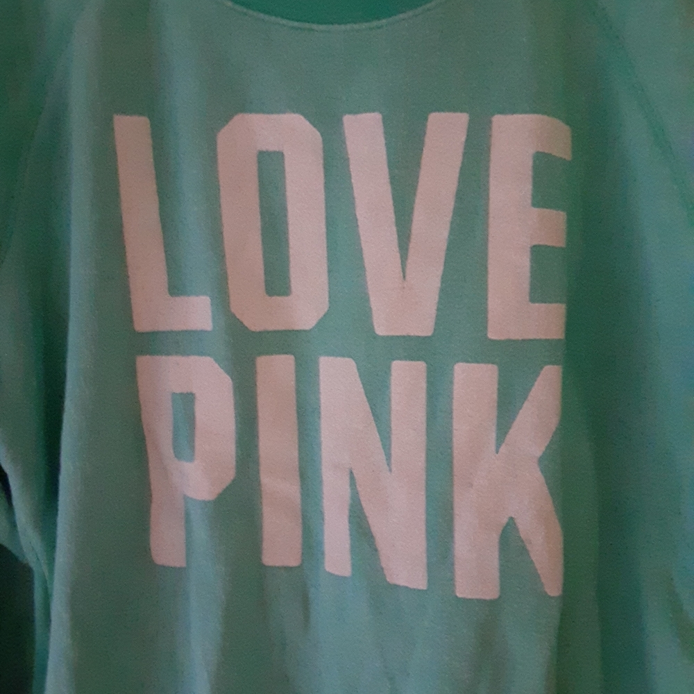 VS PiNK Vintage Seafoam Green Pullover - Picture 2 of 6